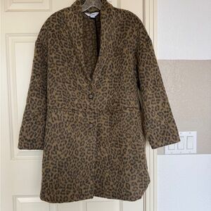 Old Navy Brown Leopard Print Jacket